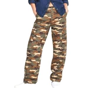 Levi's '94 Baggy Cotton Camo Cargo Pants Green Brown Wide Leg Straight